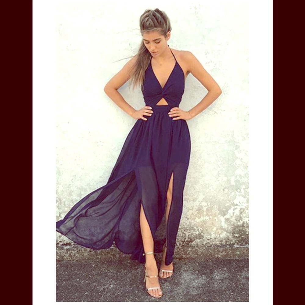 Sexy Halter Maxi